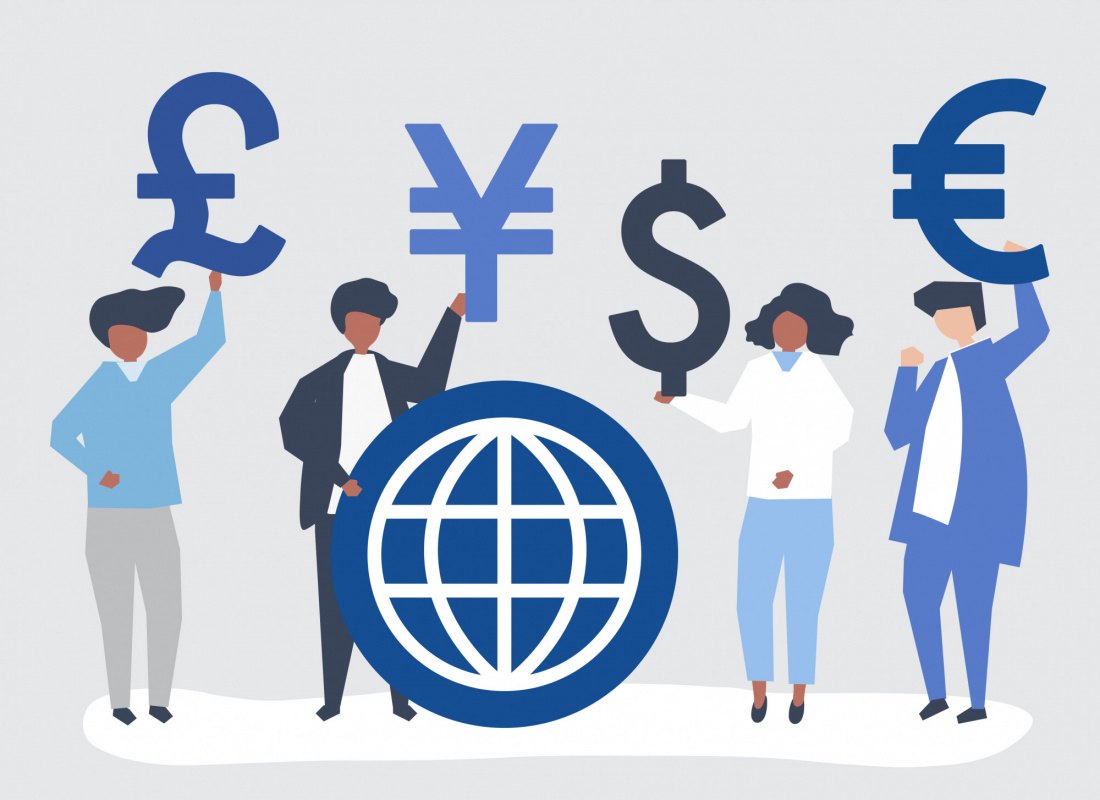 An illustration of currencies used in the foundation courses